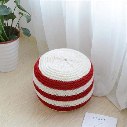 Knitted Woolen Pouf