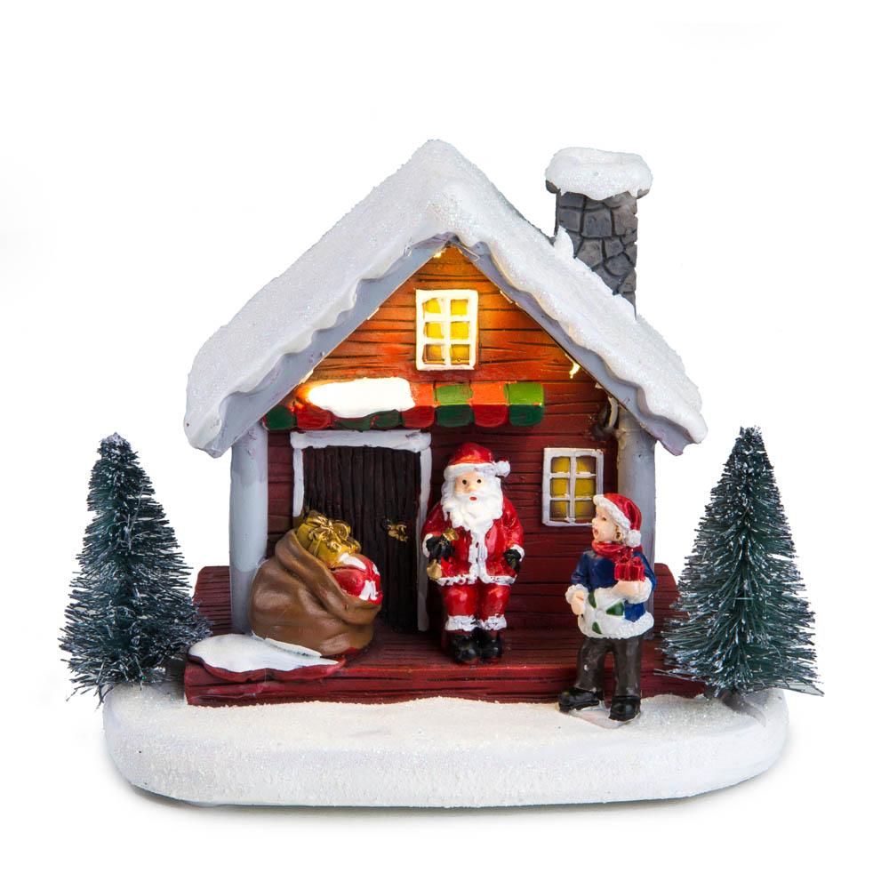 LED Christmas Santa House & Toy Store