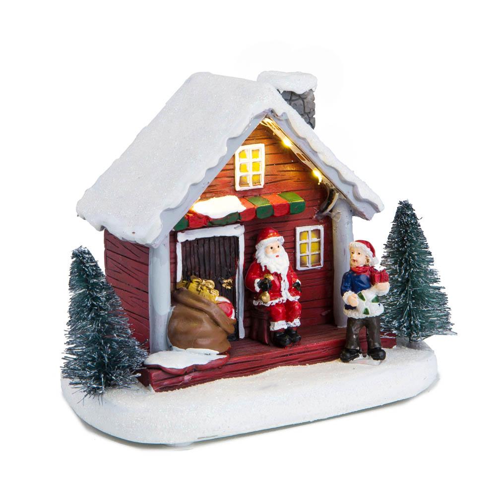 LED Christmas Santa House & Toy Store