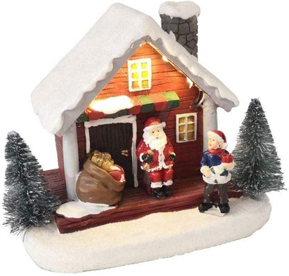 LED Christmas Santa House & Toy Store