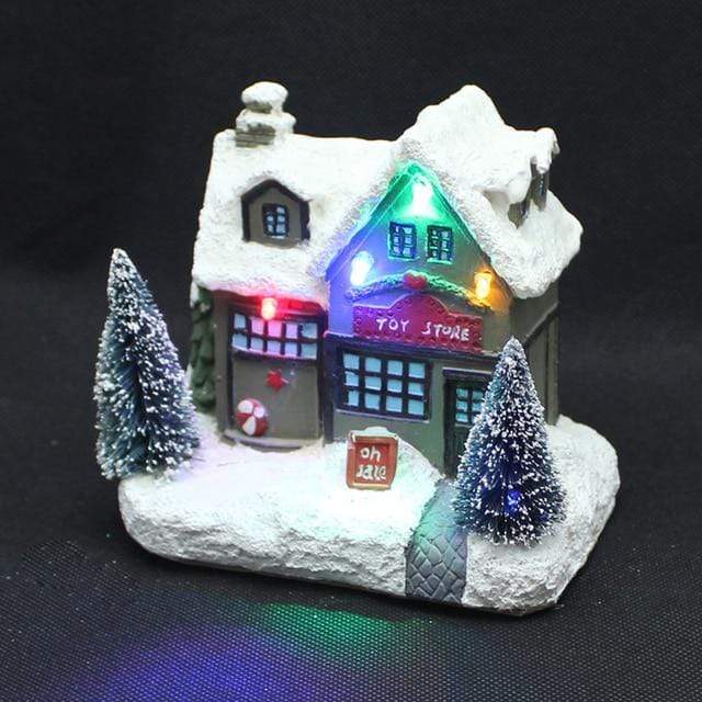 LED Christmas Santa House & Toy Store