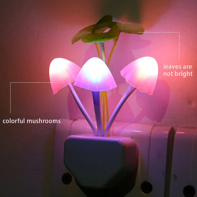 LED Mushroom Wall Light