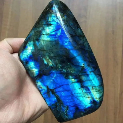 Labradorite Polished Rock Quartz Crystal