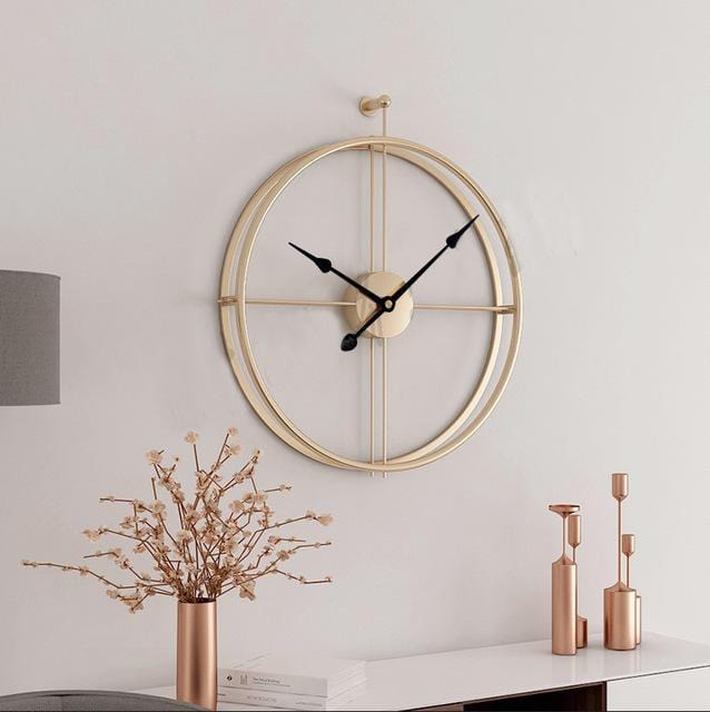 Large Modern Metal Wall Clock