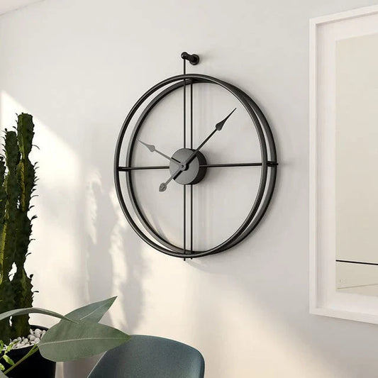 Large Modern Metal Wall Clock