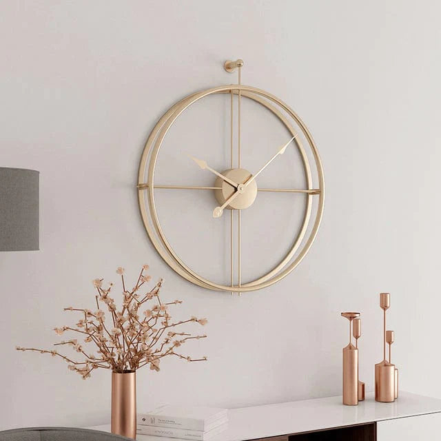 Large Modern Metal Wall Clock