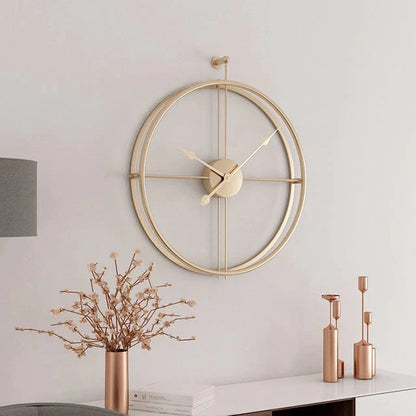 Large Modern Metal Wall Clock