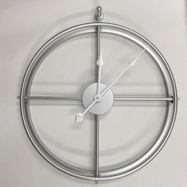 Large Modern Metal Wall Clock