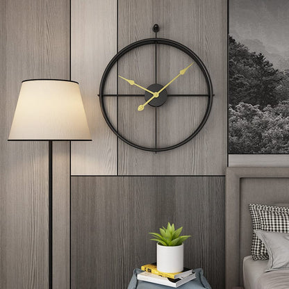 Large Modern Metal Wall Clock