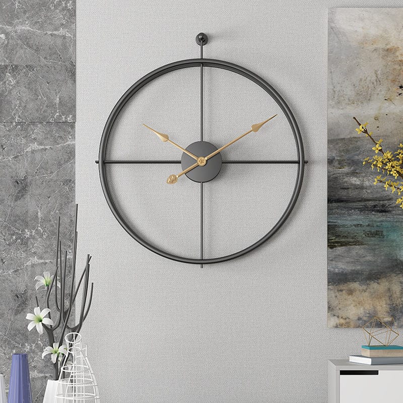 Large Modern Metal Wall Clock