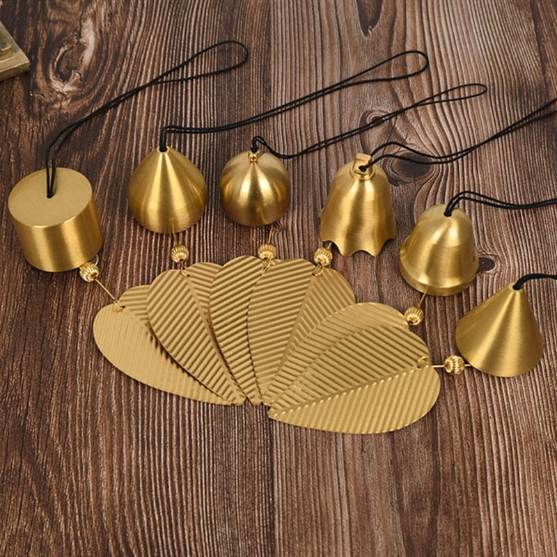 Leaf Copper Bell Wind Chime