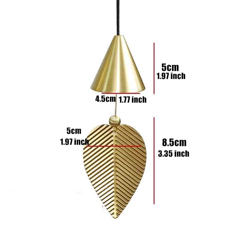 Leaf Copper Bell Wind Chime