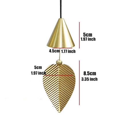 Leaf Copper Bell Wind Chime