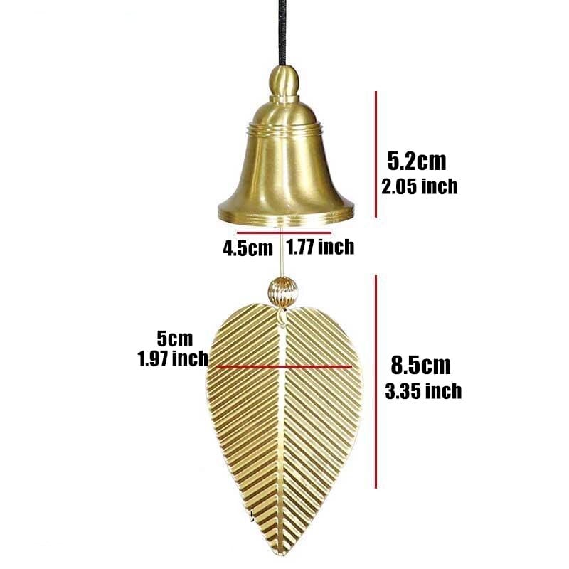 Leaf Copper Bell Wind Chime