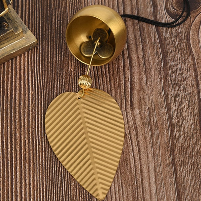 Leaf Copper Bell Wind Chime