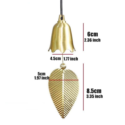 Leaf Copper Bell Wind Chime