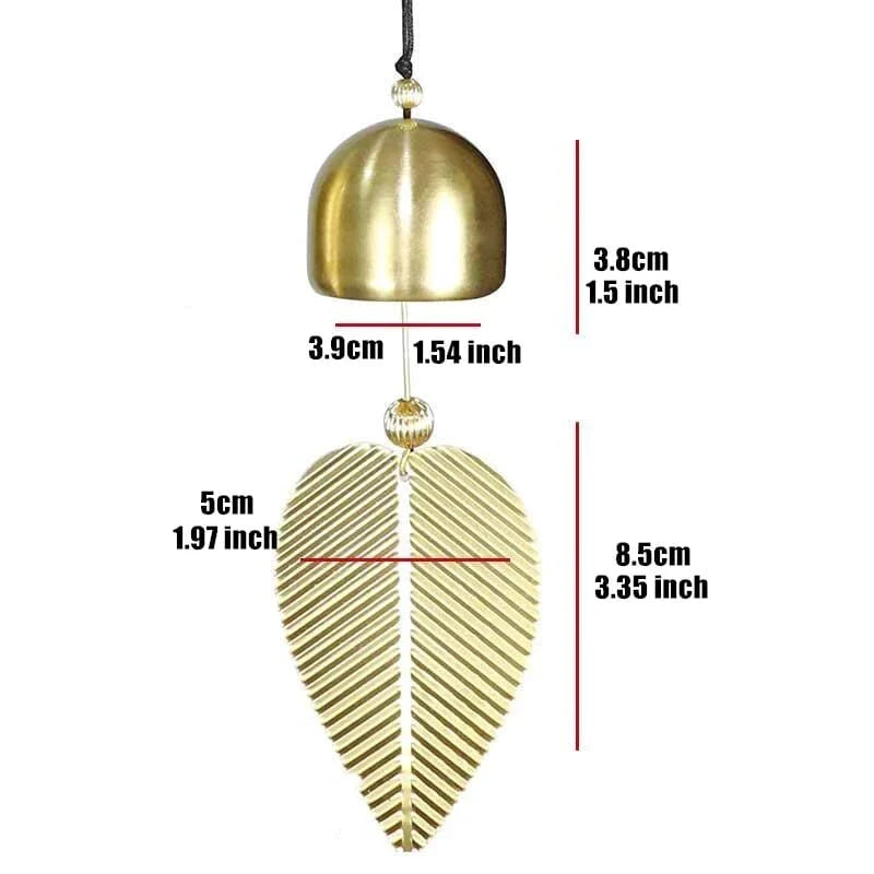 Leaf Copper Bell Wind Chime