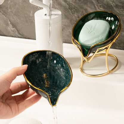 Leaf Shaped Soap Dish Tray