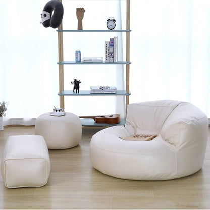 Leather Bean Bag Sofa Set