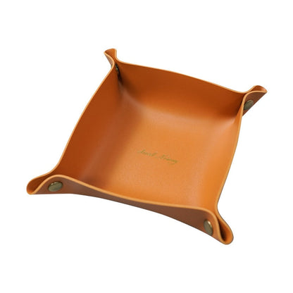 Leather Foldable Table Organizer