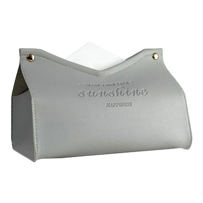 Leather Tissue Box V Shape