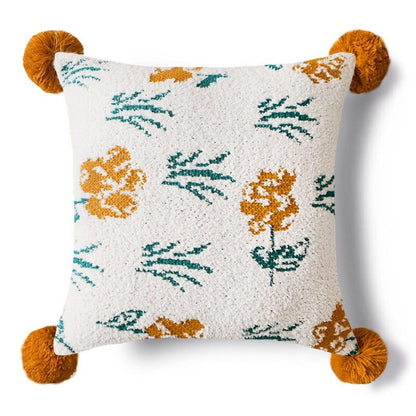 Leaves Tuft Cushion Cover