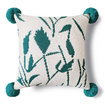 Leaves Tuft Cushion Cover