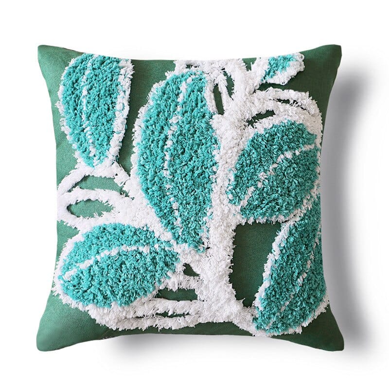 Leaves Tuft Cushion Cover