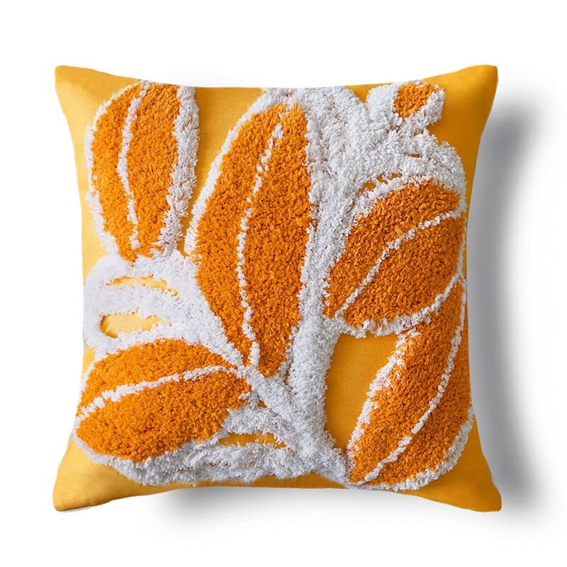 Leaves Tuft Cushion Cover