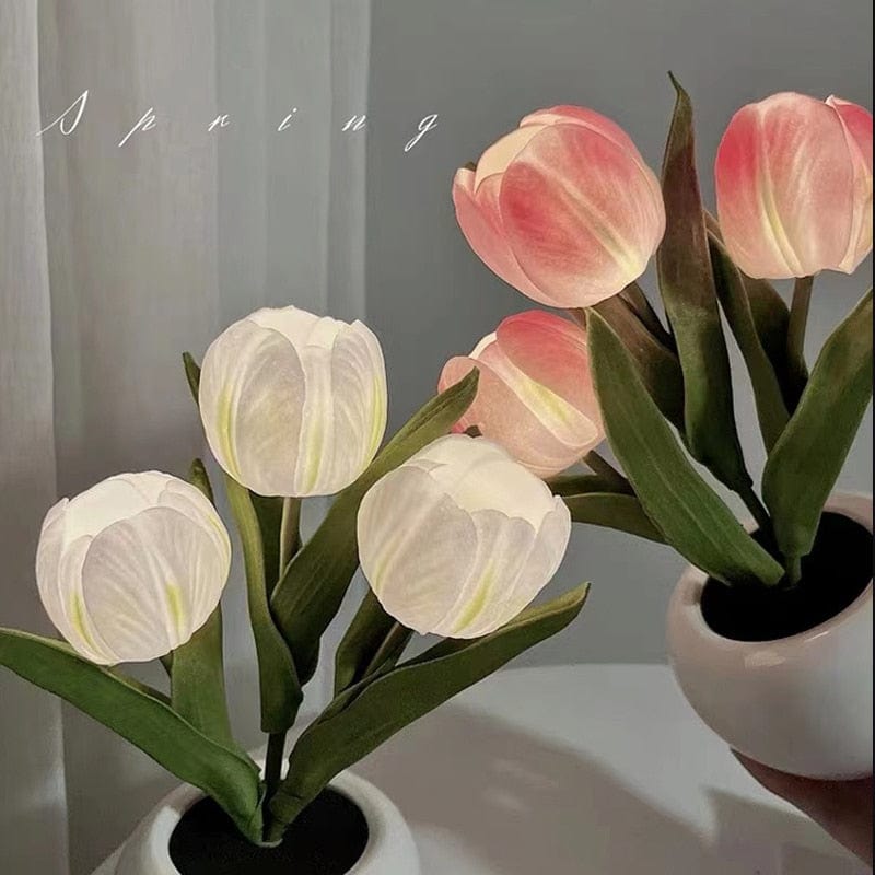 Led Tulip Table Lamp With Pot