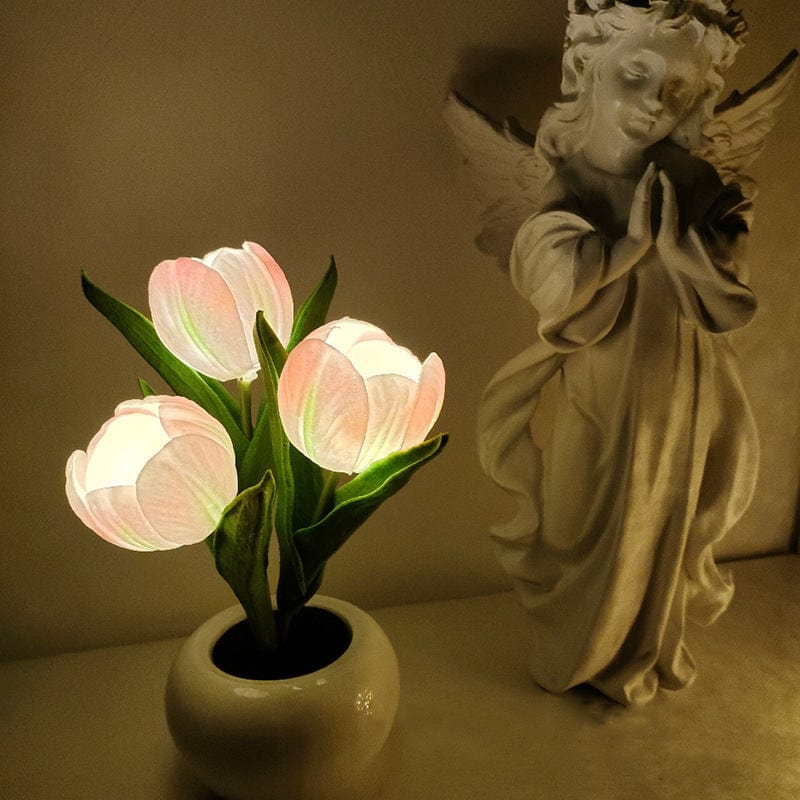 Led Tulip Table Lamp With Pot