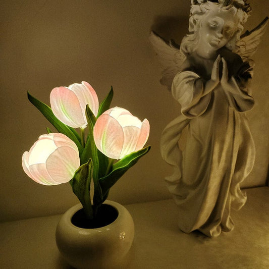 Led Tulip Table Lamp With Pot