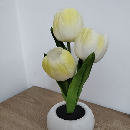 Led Tulip Table Lamp With Pot