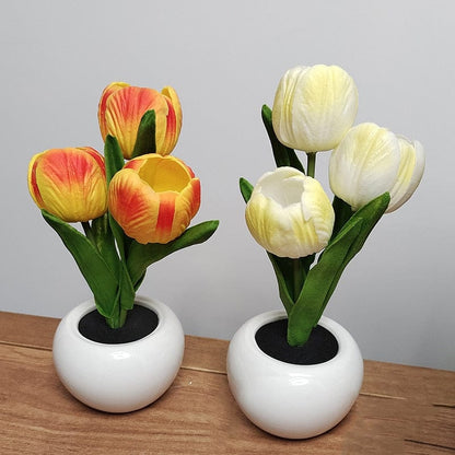 Led Tulip Table Lamp With Pot