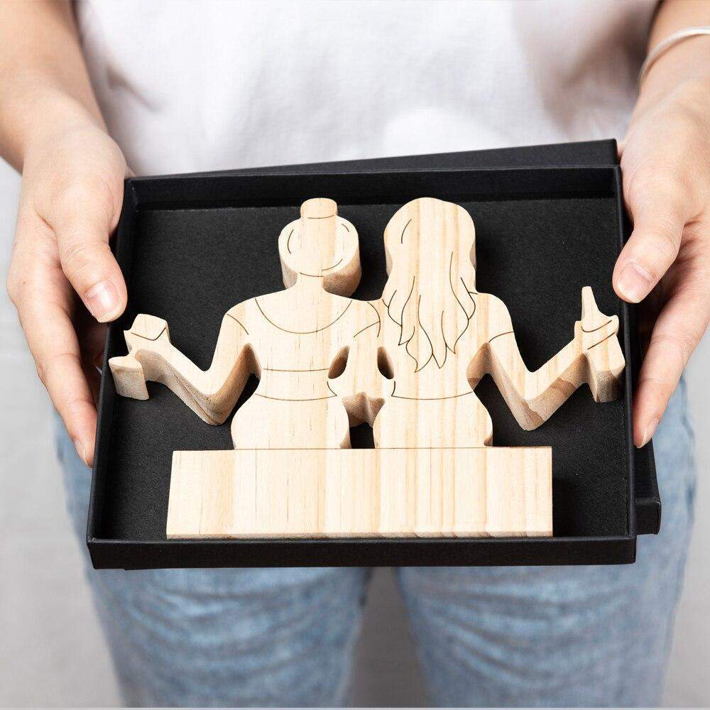 Lifetime Friendship Wooden Figurines