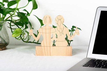 Lifetime Friendship Wooden Figurines