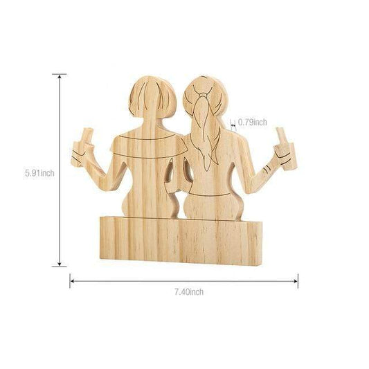 Lifetime Friendship Wooden Figurines