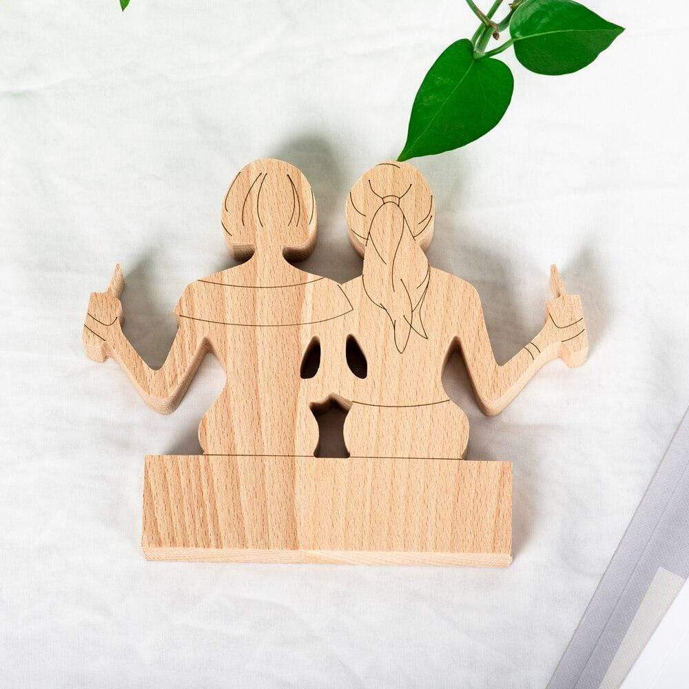 Lifetime Friendship Wooden Figurines