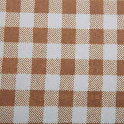 Light Brown Plaid Bedding Set Duvet Covers & Sets