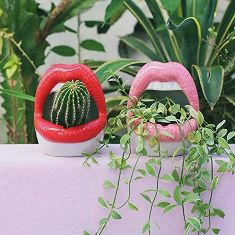 Lips Flower Pot