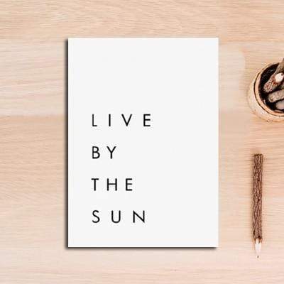 Live By The Sun Love By The Moon Canvas Posters