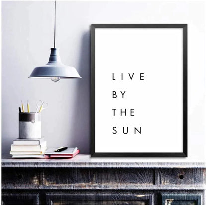 Live By The Sun Love By The Moon Canvas Posters