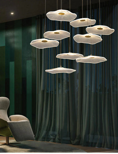 Lotus Disc Chandelier