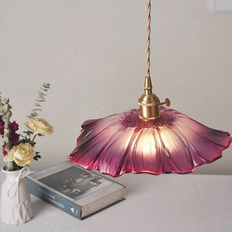 Lotus Glass Lamp