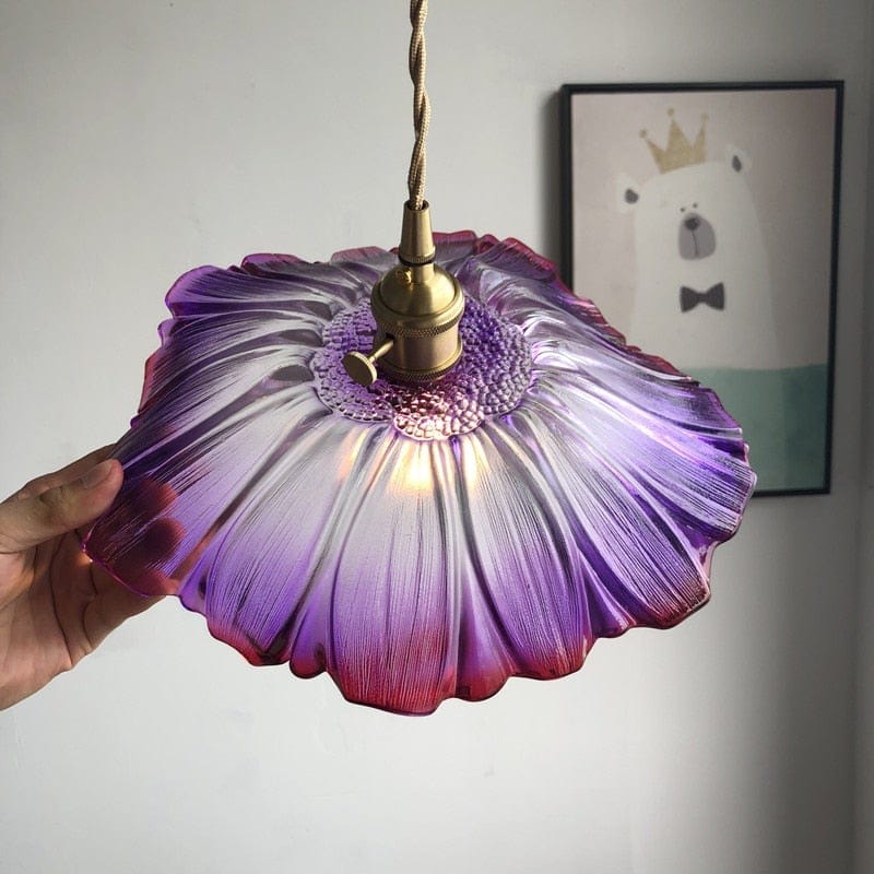 Lotus Glass Lamp