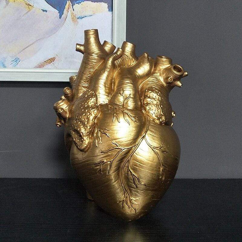 Love In Bloom Gold Vase