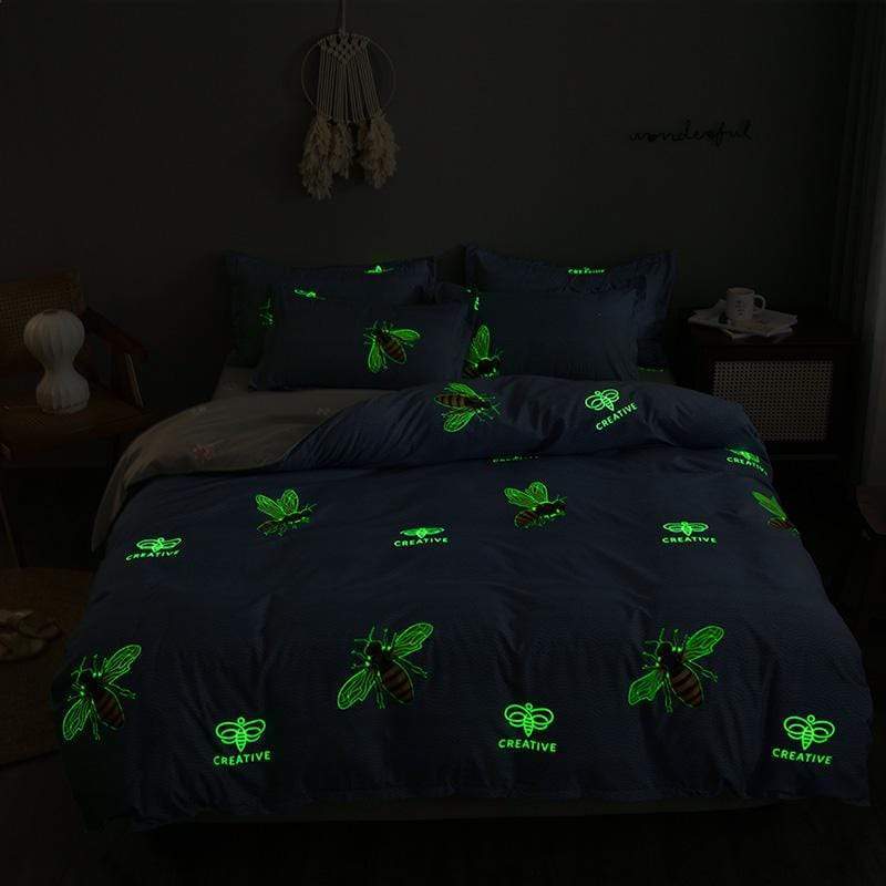 Luminous Bees Duvet cover Duvet Covers & Sets