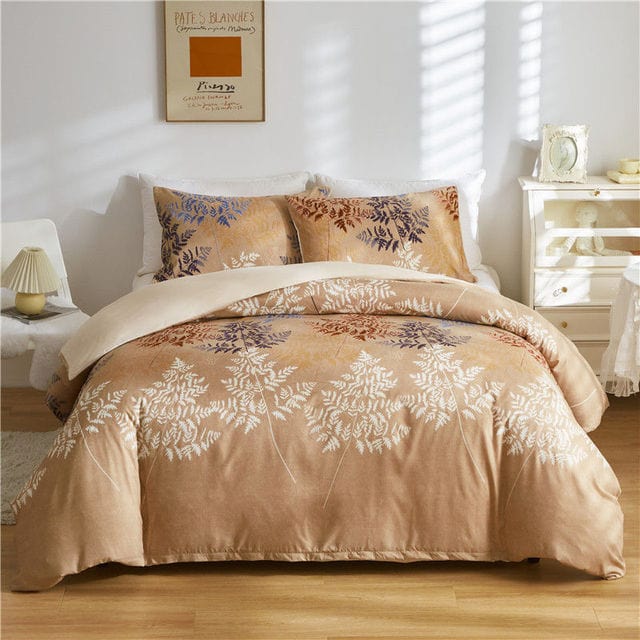 Luminous Leaf Duvet Cover Set