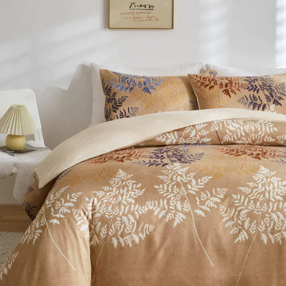 Luminous Leaf Duvet Cover Set