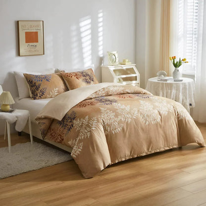 Luminous Leaf Duvet Cover Set